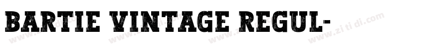 Bartie Vintage Regul字体转换